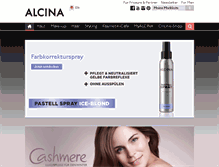 Tablet Screenshot of alcina.com